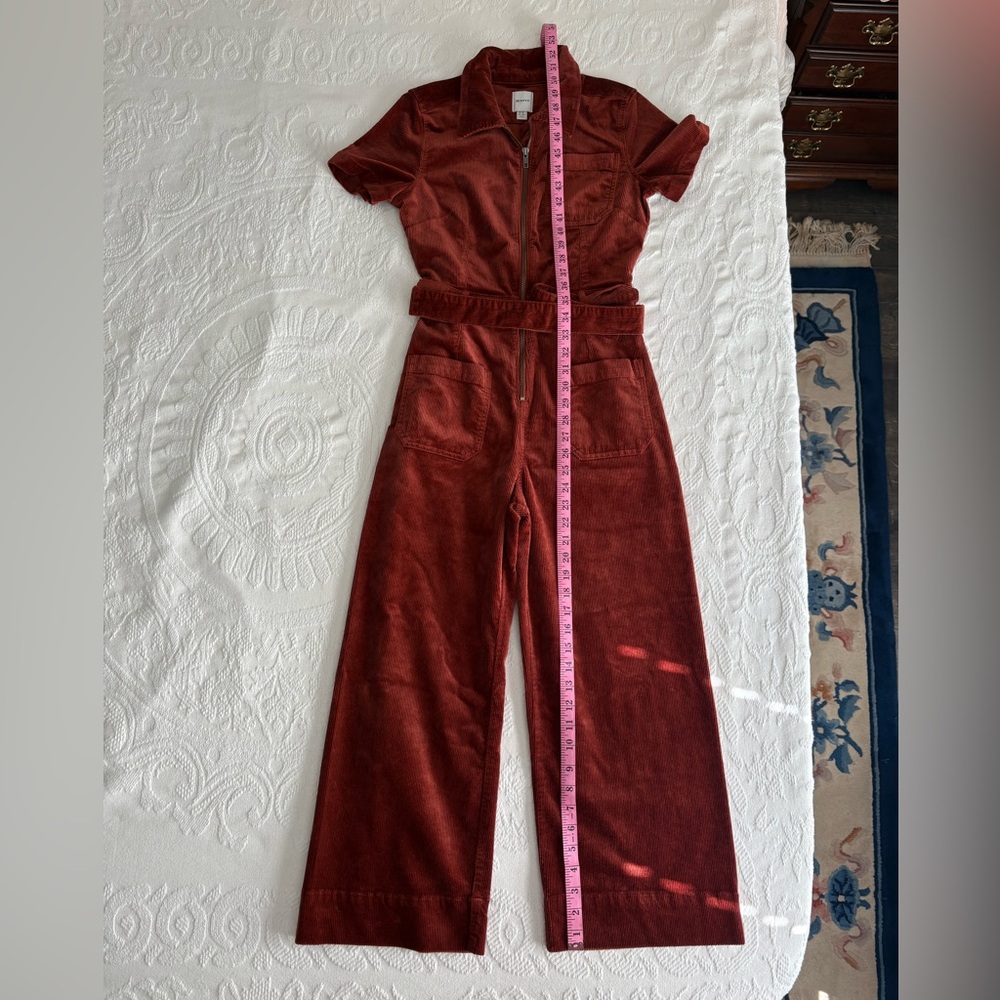 NWT Maeve Terracotta corduroy Jumpsuit, 4P
